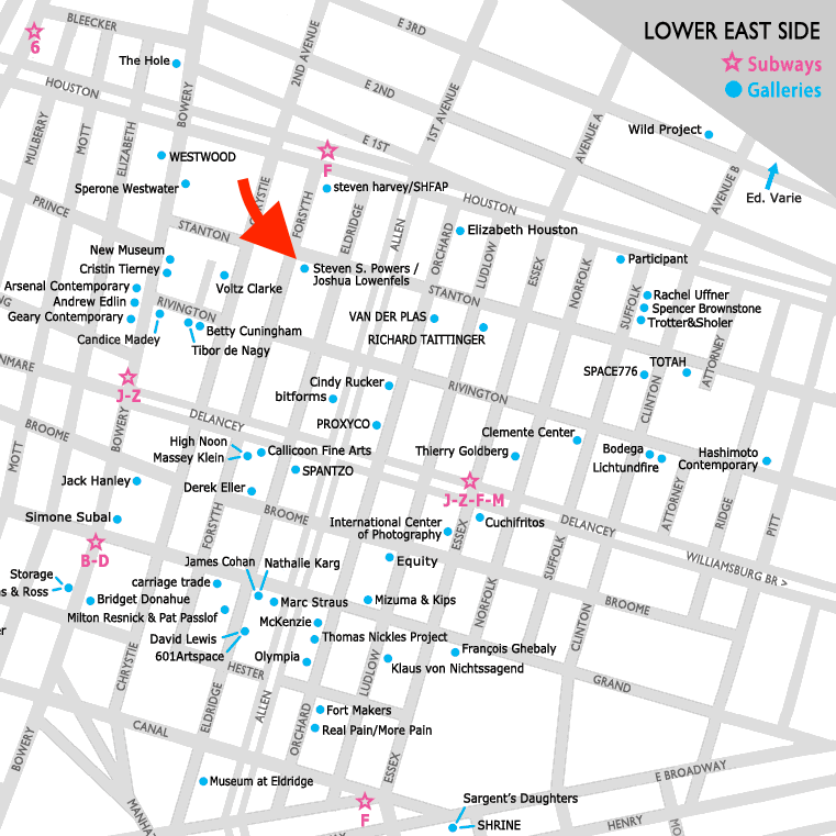 LES gallery map