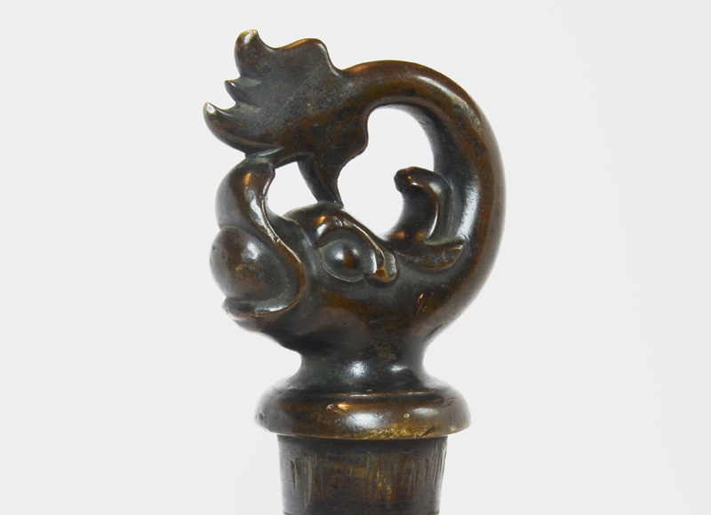 STEVEN S. POWERS - Early Figural (Dolphin) Bronze Beer or Wine Tap