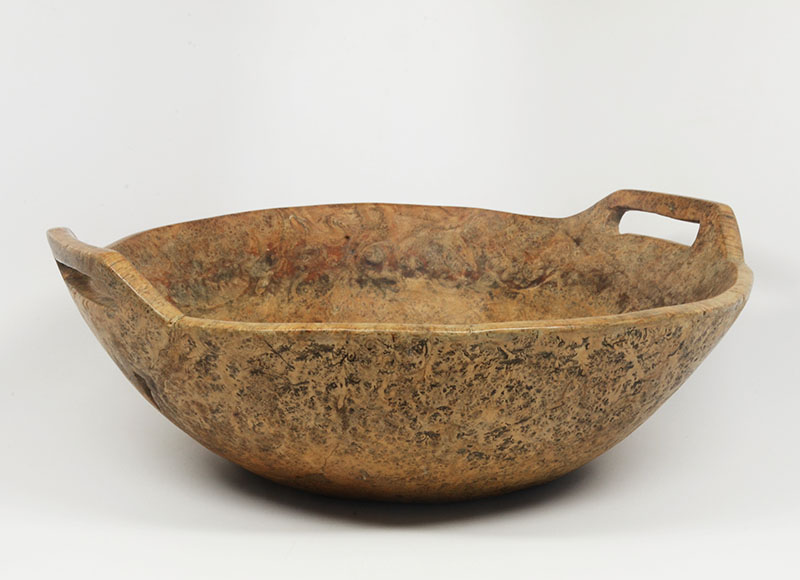 STEVEN S. POWERS - Northeast Woodlands (Iroquois) Ash Burl Bowl with ...